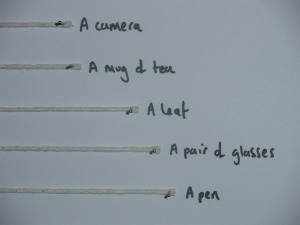 Detail from string piece